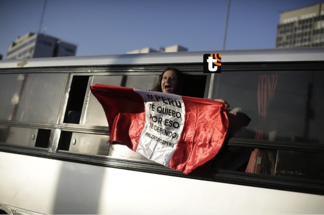 Cientos de personas se concentran en la Avenida de La Peruanidad en el Campo de Marte de Jesús María, para protestar contra el jefe de la ONPE Piero Corvetto y el presunto fraude reclamado por el partido de Renovación Popular.
Fotos: Julio Reaño/@photo.gec