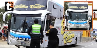Los Olivos: tres heridos deja ataque a bus de orquesta “Las Estrellas de la Cumbia”.foto: Cesar Bueno @photo.gec