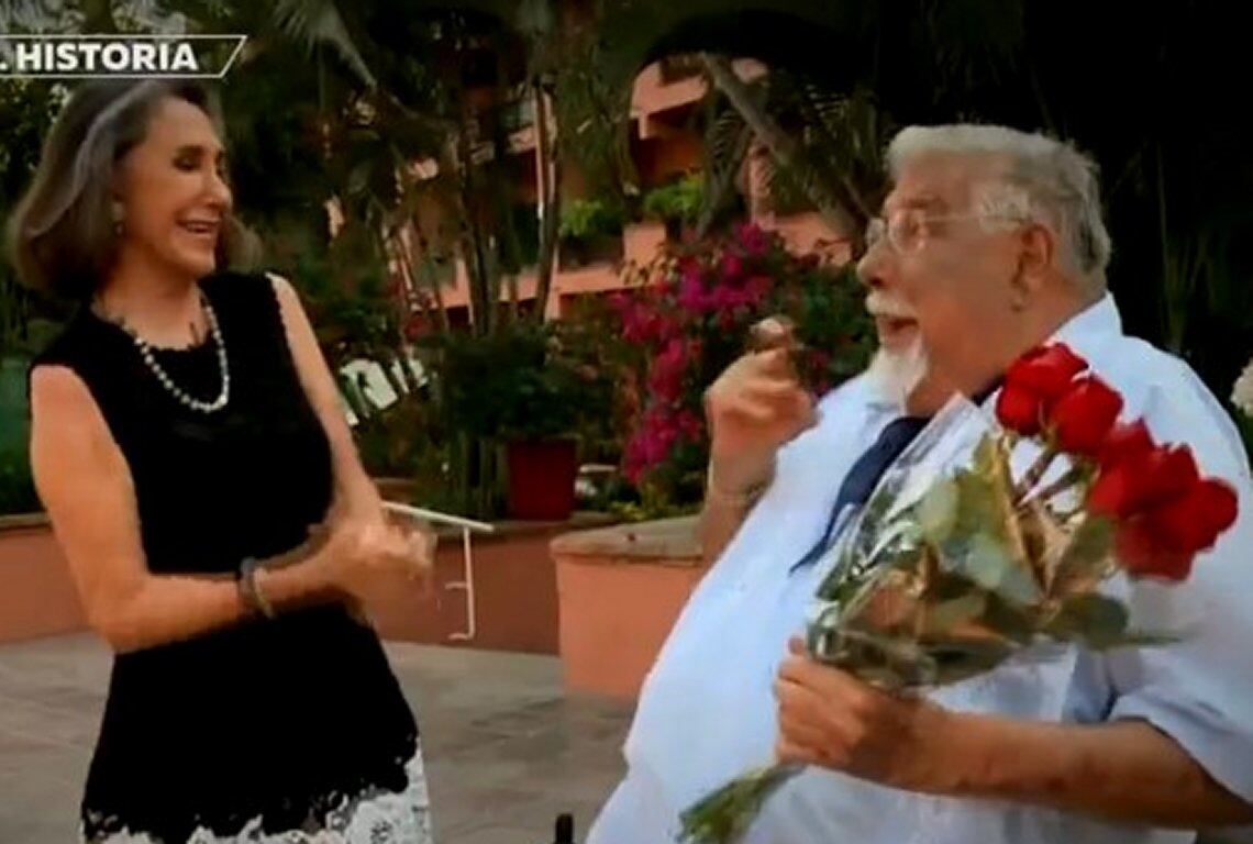 Doña Florinda y Profesor Jirafales en un emotivo reencuentro poco antes de que el actor falleciese (Foto: ATV)