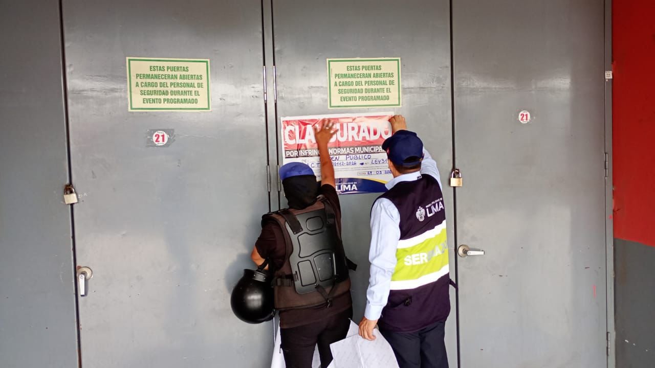 La Municipalidad de Lima dispuso clausurar temporalmente el Estadio Nacional luego de verificarse que se incumplió normativas vigentes.