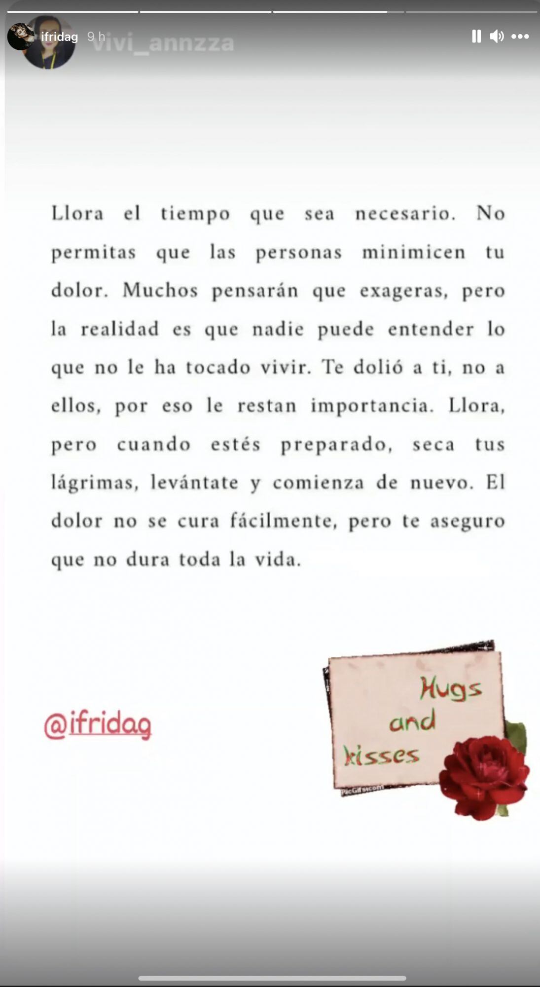 Frida Sofía compartió mensaje de reflexión tras denunciar a su abuelo y madre. (Foto: @ifridag).