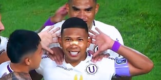 Edison Flores vuelve a festejar, a su estilo, en el en el Monumental (Foto: @L1MAX)