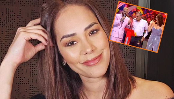 Adolfo Aguilar saludó a papá de Karen Schwarz y ella le reclamó: “Ha podido ser tu suegro"