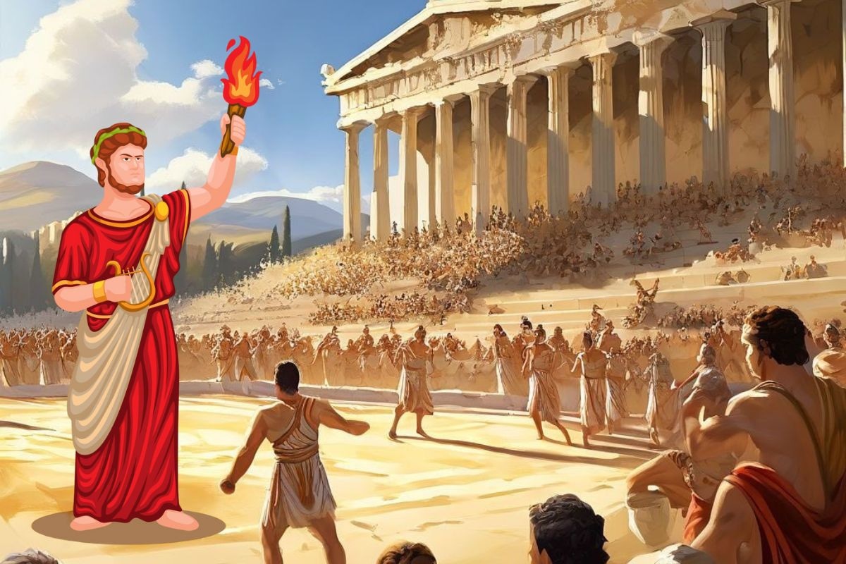 Los Juegos Olímpicos en época del emperador Nerón. Fotos: Composición / Internet.