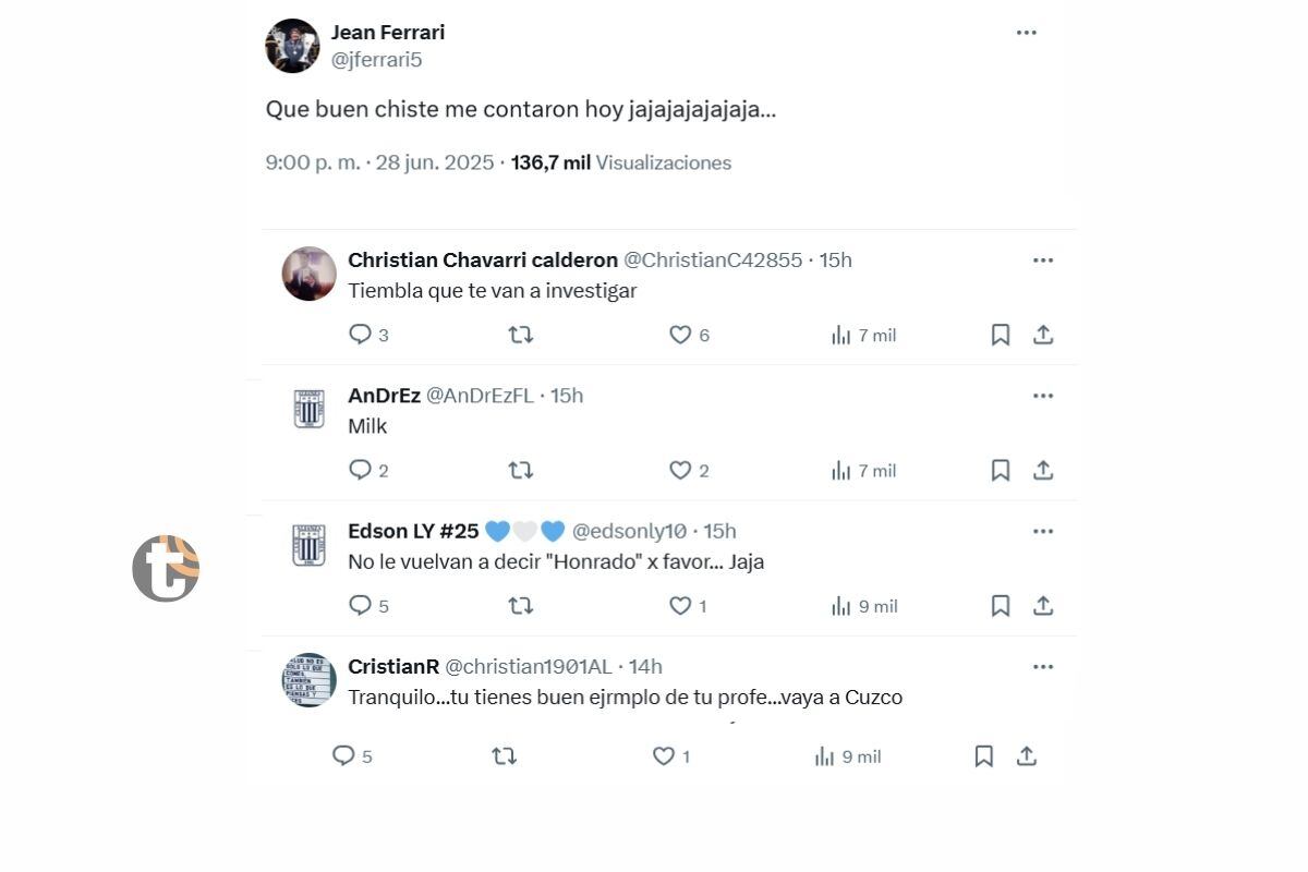 Hinchas se enfrentaron tras mensaje de administrador de Universitario (imagen: @jeanferrari5)