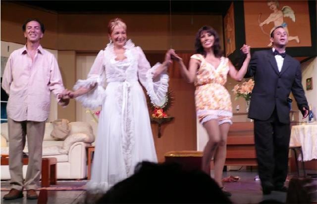 Teddy junto a la recordada Analí Cabrera. Foto: Facebook.