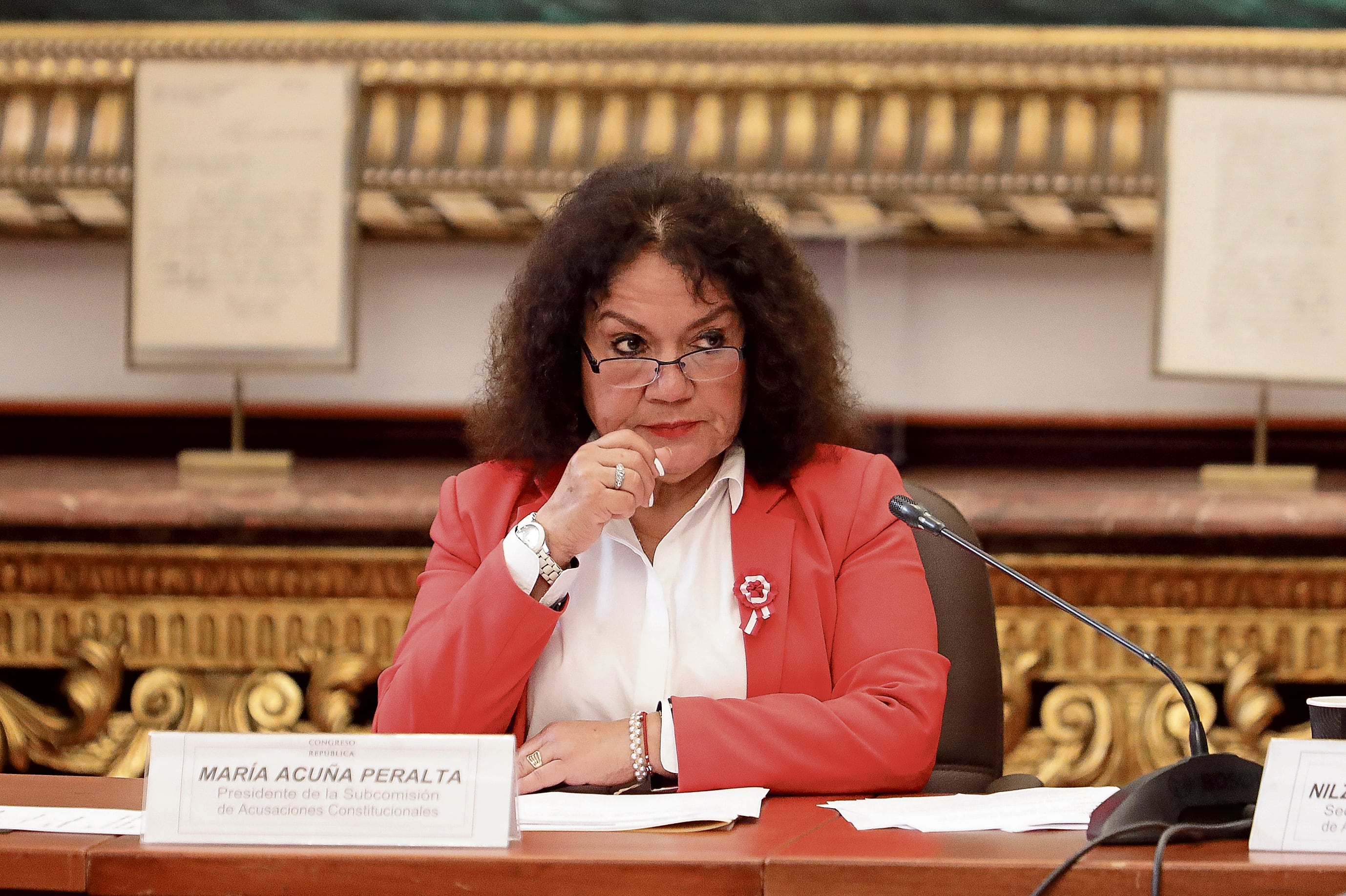 María Acuña (APP) tiene como mayor mérito ser hermana de César "Plata como Cancha" Acuña. Fotos: Julio Reaño/@photo.gec