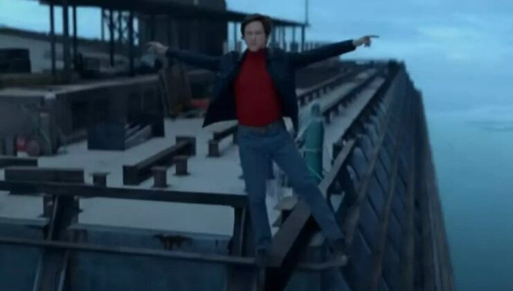 Joseph Gordon Levitt en una de las escenas junto a las extintas "Torres Gemelas (Foto: TriStar Pictures)