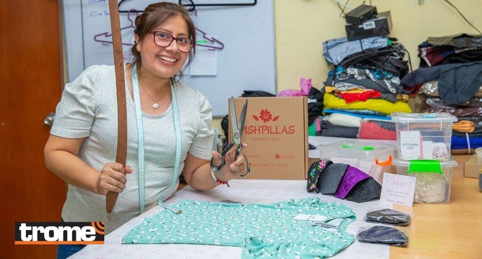 Emprendedora diseña y confecciona prendas femeninas. (Foto: Trome)