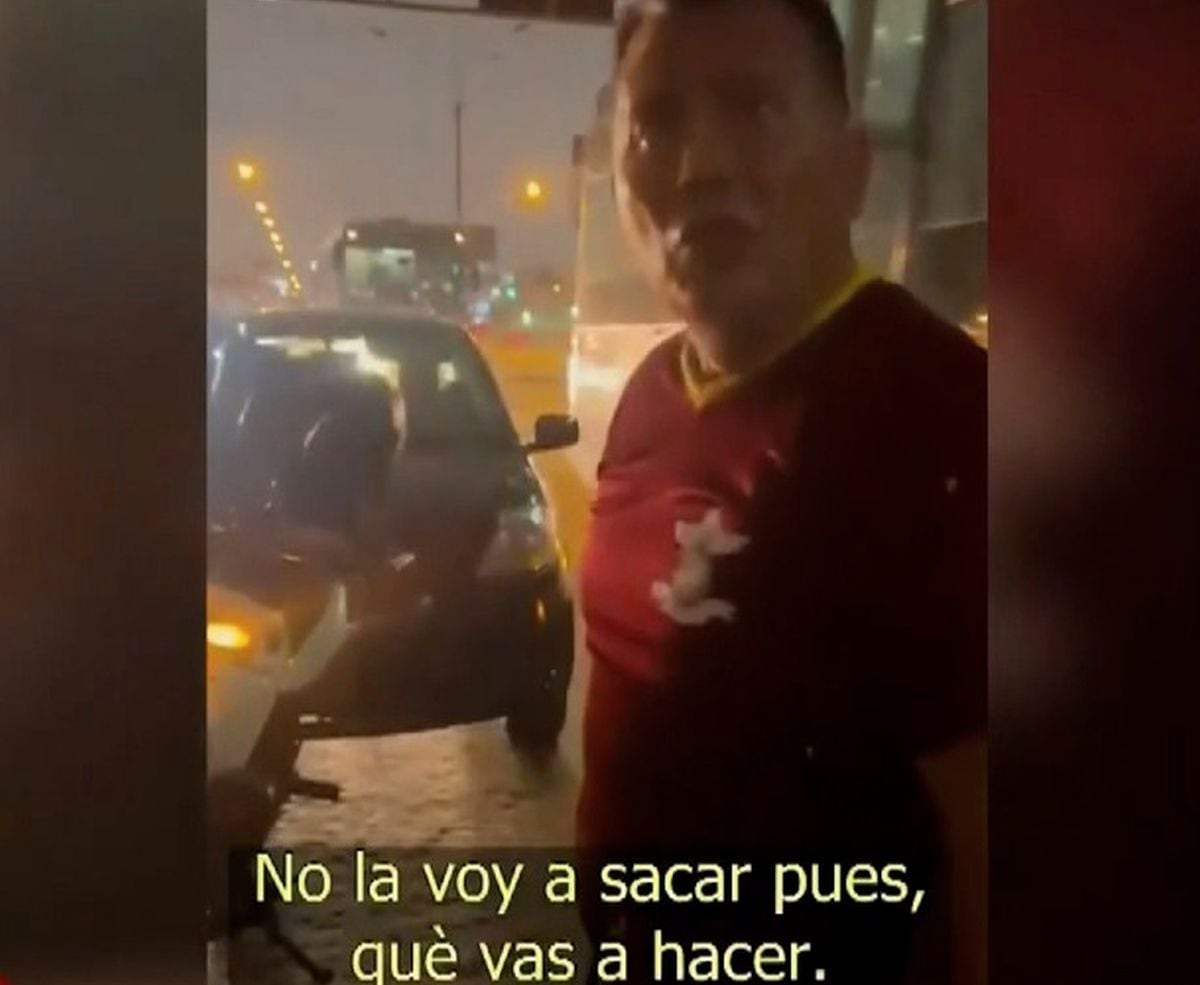 El hombre fue llevado a la comisaría del sector. Foto: América Noticias