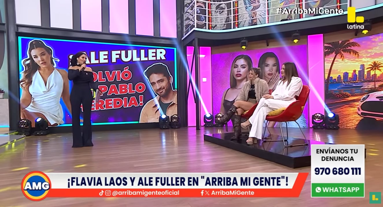 Flavia Laos asegura que no sabía que Ale Fuller había retomado amistad con Pablo Heredia.
