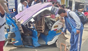 ¡Tragedia en Manchay! Mototaxi choca a toda velocidad dejando una escolar fallecida y otros seis menores heridos | VIDEO