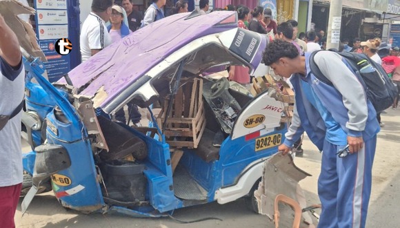 Accidente de mototaxi en Pachacamac