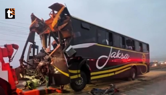 Cañete: Accidente vehicular de buses deja dos muertos y 15 heridos