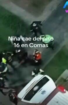 Menor cae del piso 16 en Comas