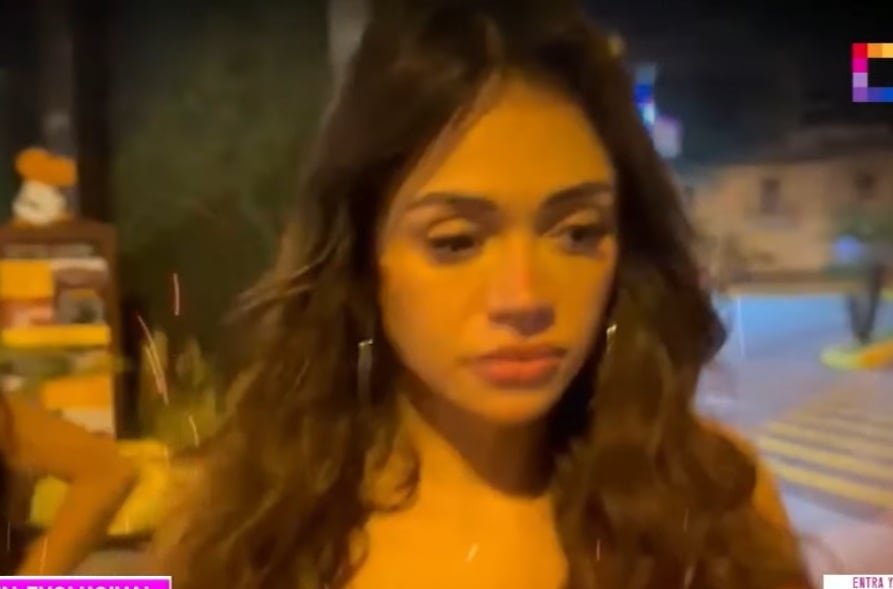 Mayra Goñi no brindó declaraciones sobre lo sucedido. (Amor y Fuego)