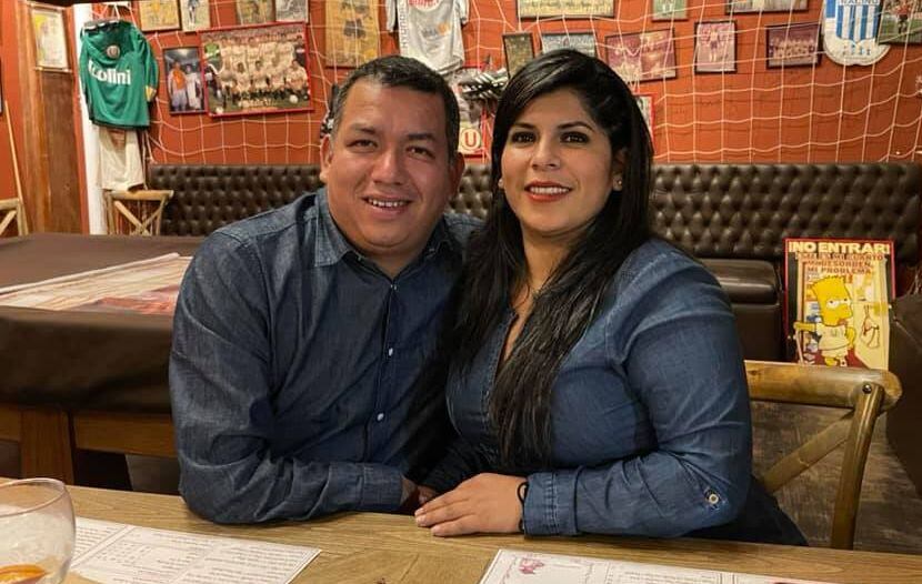 Darwin Espinoza y su esposa, Bélgica Arangoitia. Foto: Facebook Darwin Espinoza
