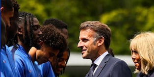 Presidente de Francia visito a la selección que vive una pequeña crisis (Foto: Getty Images)