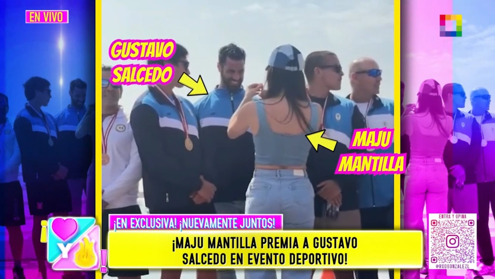 Maju Mantilla presente en evento deportivo de Gustavo Salcedo y la veterinaria María Pía Vallejos es la gran ausente.