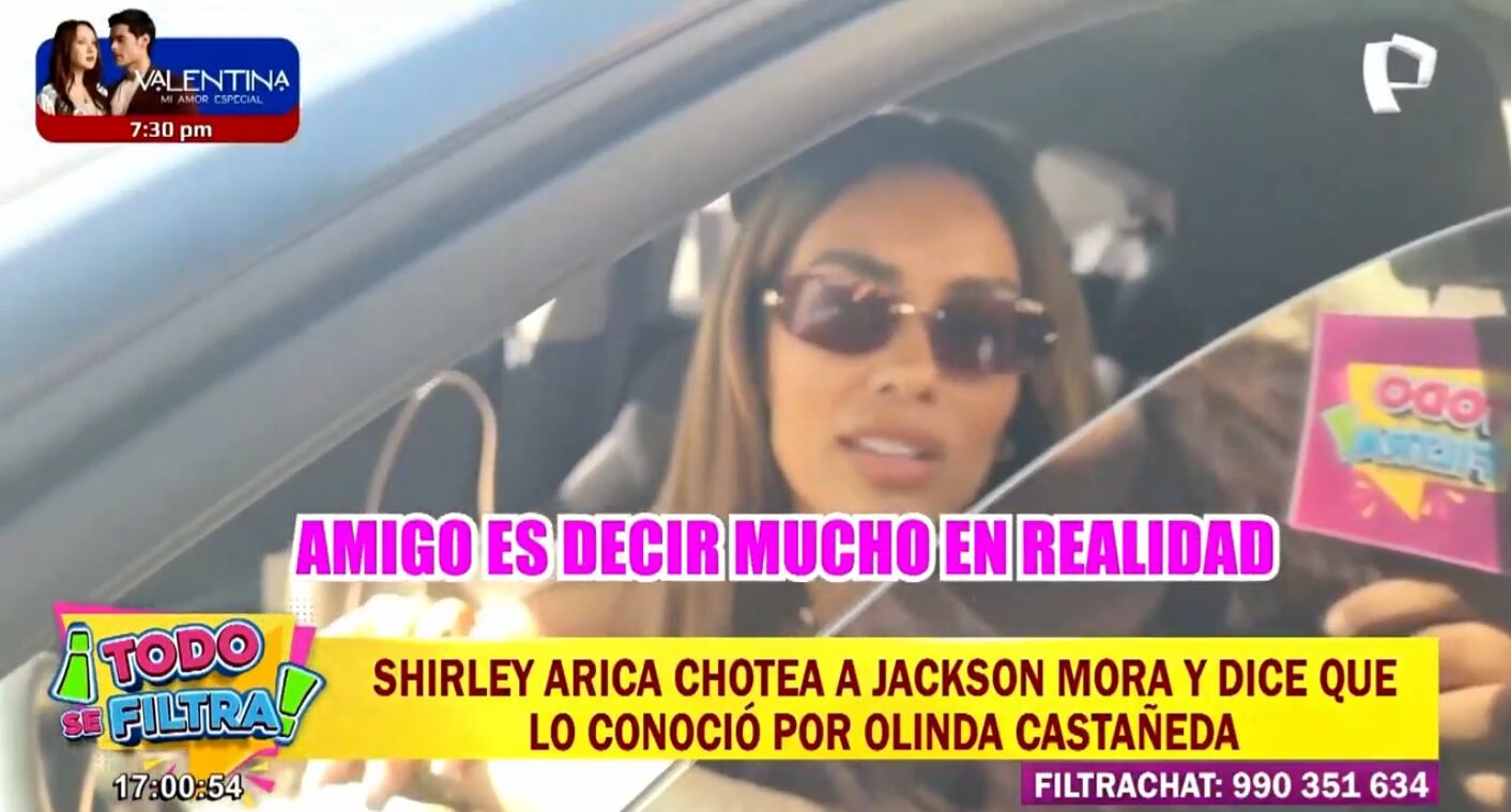 Shirley Arica dice que Jackson Mora solo es un conocido y no pasa nada con él.