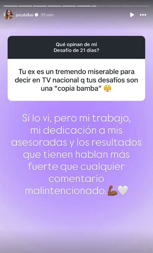 La 'Nena' no se quedó callada y arremetió contra Juan Ichazo.