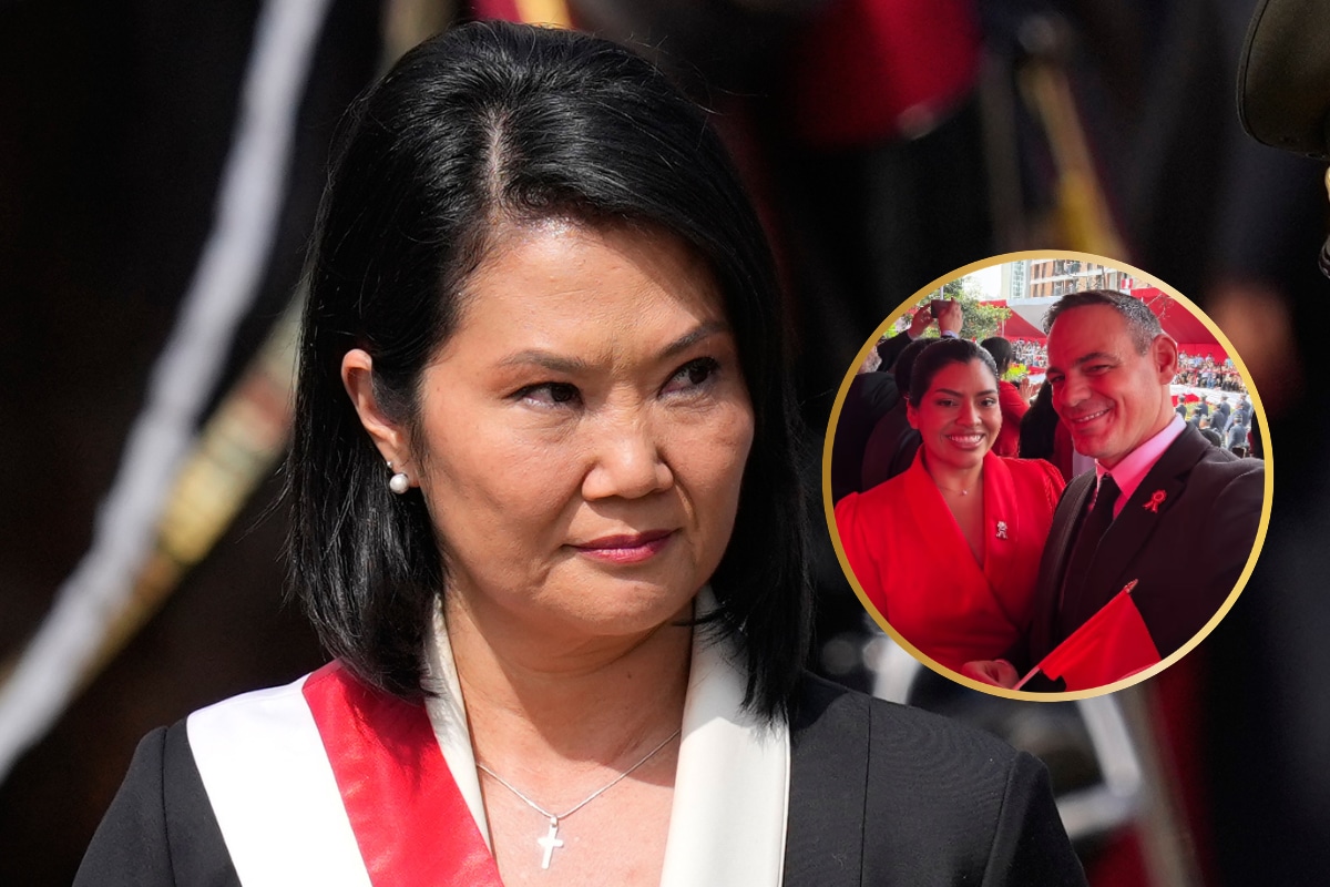 Mark Vito y su novia estuvieron como invitados en la Parada Militar presidida por Keiko Fujimori