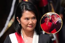 Mark Vito y su pareja, Leslie Echavarría, asistieron al Desfile Militar como invitados
