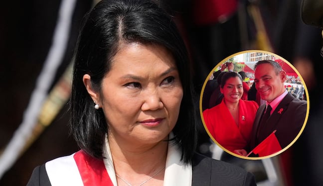 Mark Vito y su novia estuvieron como invitados en la Parada Militar presidida por Keiko Fujimori