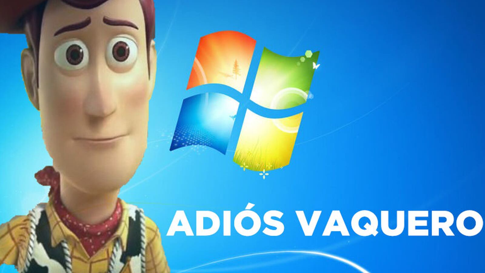 Estos son los divertidos memes del 'fin' de Windows 7. (Foto: Twitter)