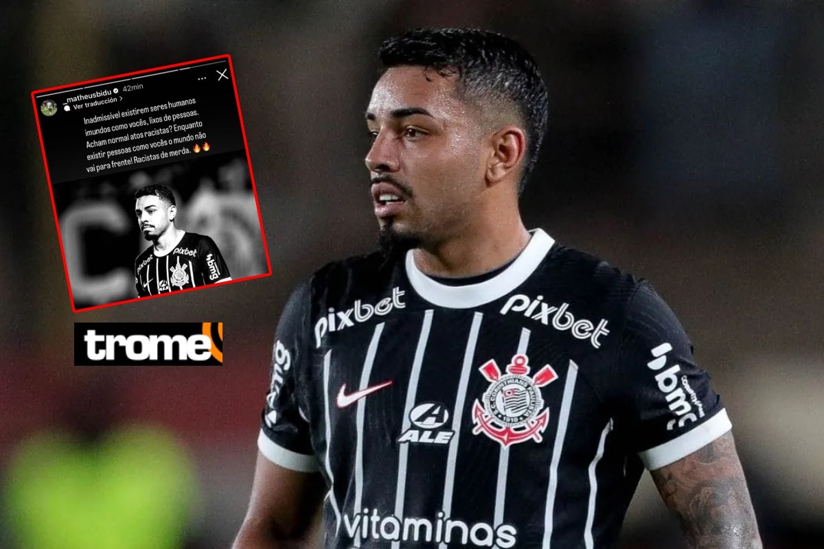 Matheus Bidu se molestó y llamó inhumanos inmundos a hinchas de Universitario que realizaron actos racistas. Foto: Instagram de Matheus Bidu