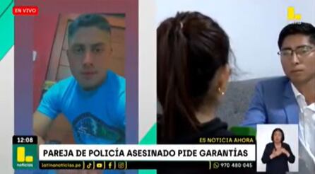 Pareja de policía asesinado en Carabayllo recuerda a su pareja como un buen hombre y revela estar embarazada.
