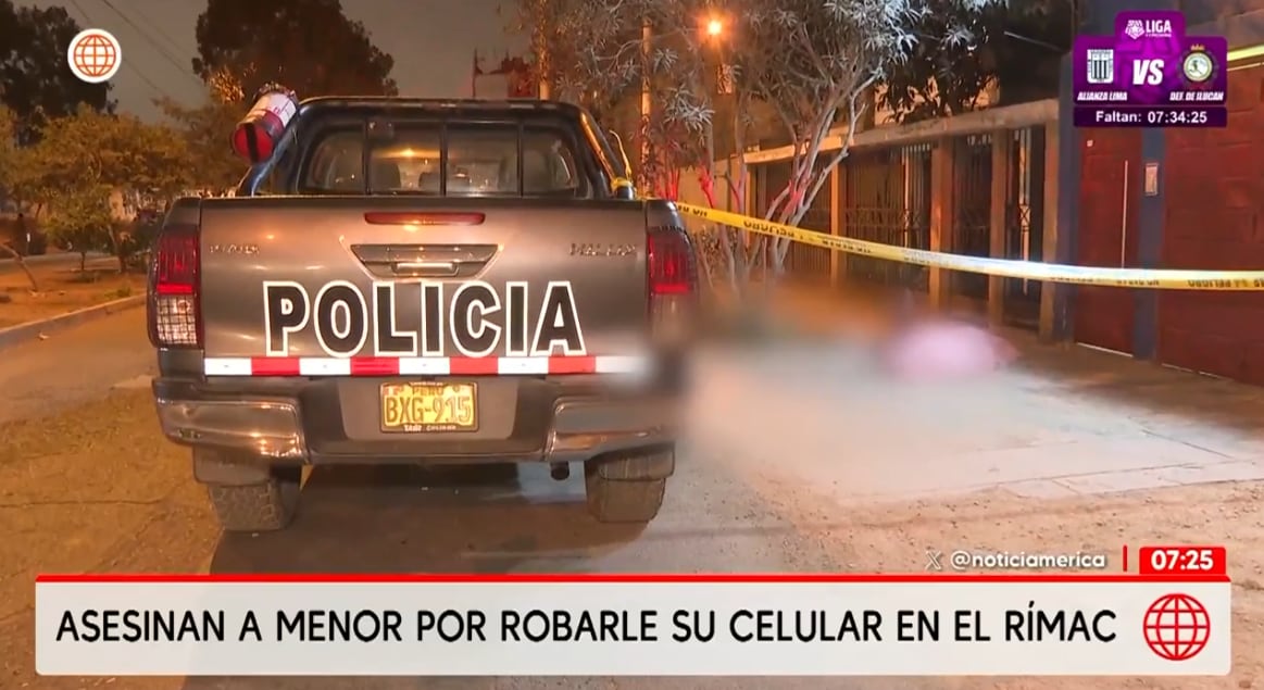Adolescente fue asesinado por delincuentes que le robaron su celular en el Rímac.