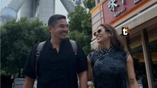 Erick Elera, su esposa Allison Pastor y sus hijos se fueron de vacaciones a Disney de China