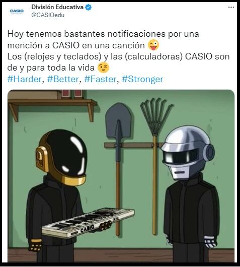 La respuesta de Casio a Shakira. (Foto: Twitter @CASIOedu).