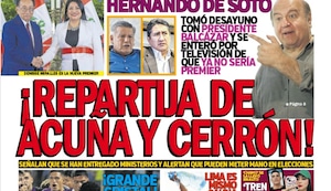 ¡REPARTIJA DE ACUÑA Y CERRÓN!