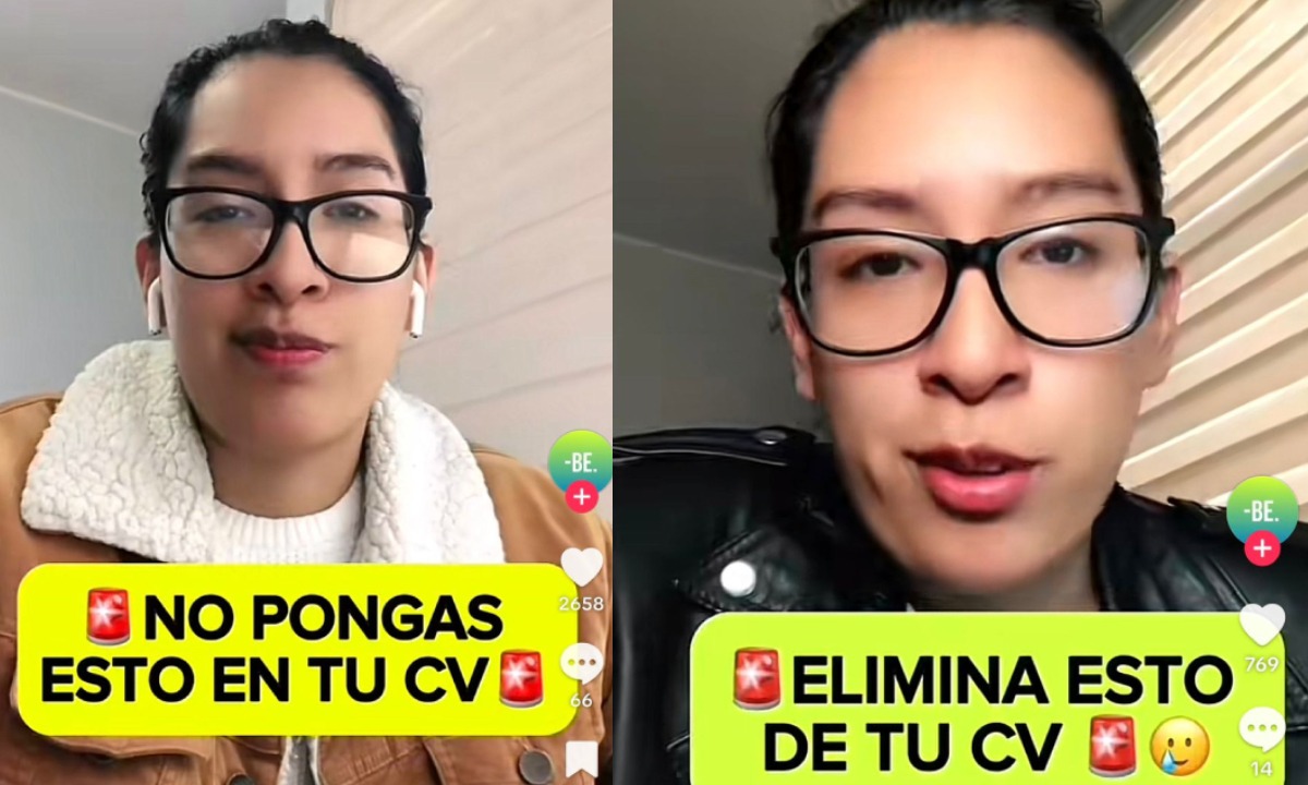 Alessandra Cadillo en TikTok. Foto: composición Trome