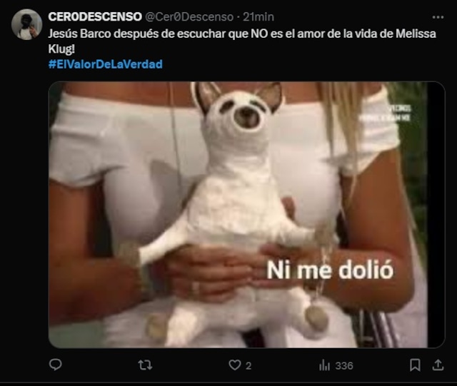 Disfruta de esta galería con los mejores memes de Melissa Klug en El Valor de la Verdad