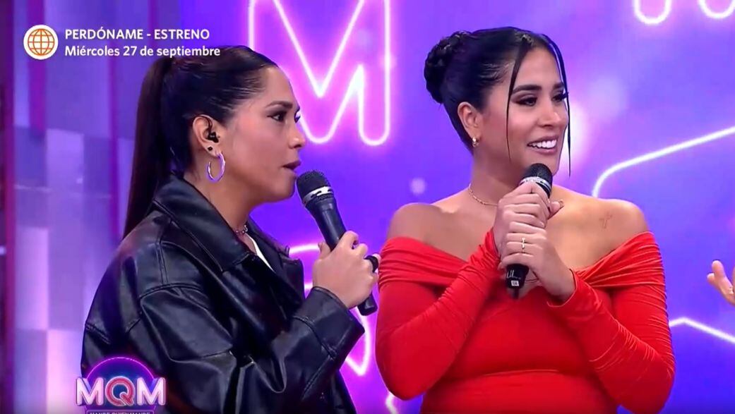 Katia Palma defendió a Melissa Paredes. "Qué malcriado", le dijo a la Carlota. (Foto: Captura América TV)