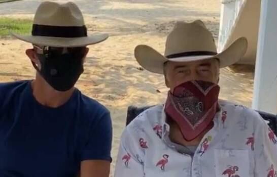Leonardo y Andrés García estuvieron juntos después de la polémica que se armó (Foto: Instagram)