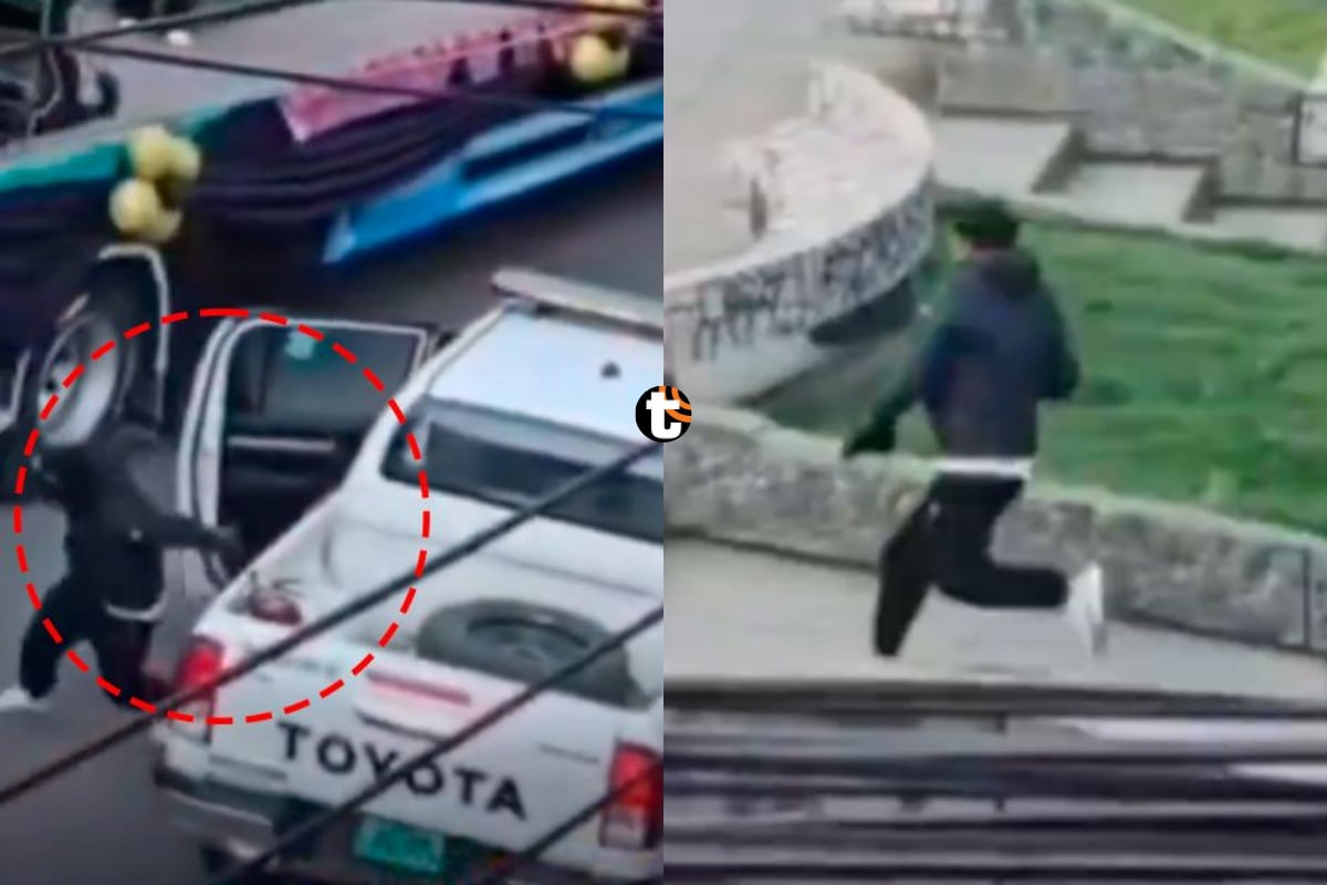 ¡Se fugó del patrullero en Huancayo! Detenido se bajó de unidad policial mientras pasaba un corso escolar