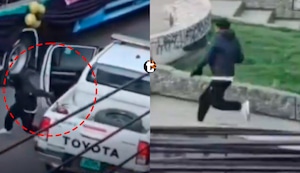 ¡Se fugó del patrullero en Huancayo! Detenido se bajó de unidad policial mientras pasaba un corso escolar