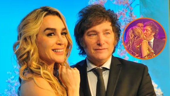 TROME - Javier Milei causa polémica en Argentina tras besar apasionadamente a su novia durante obra de teatro