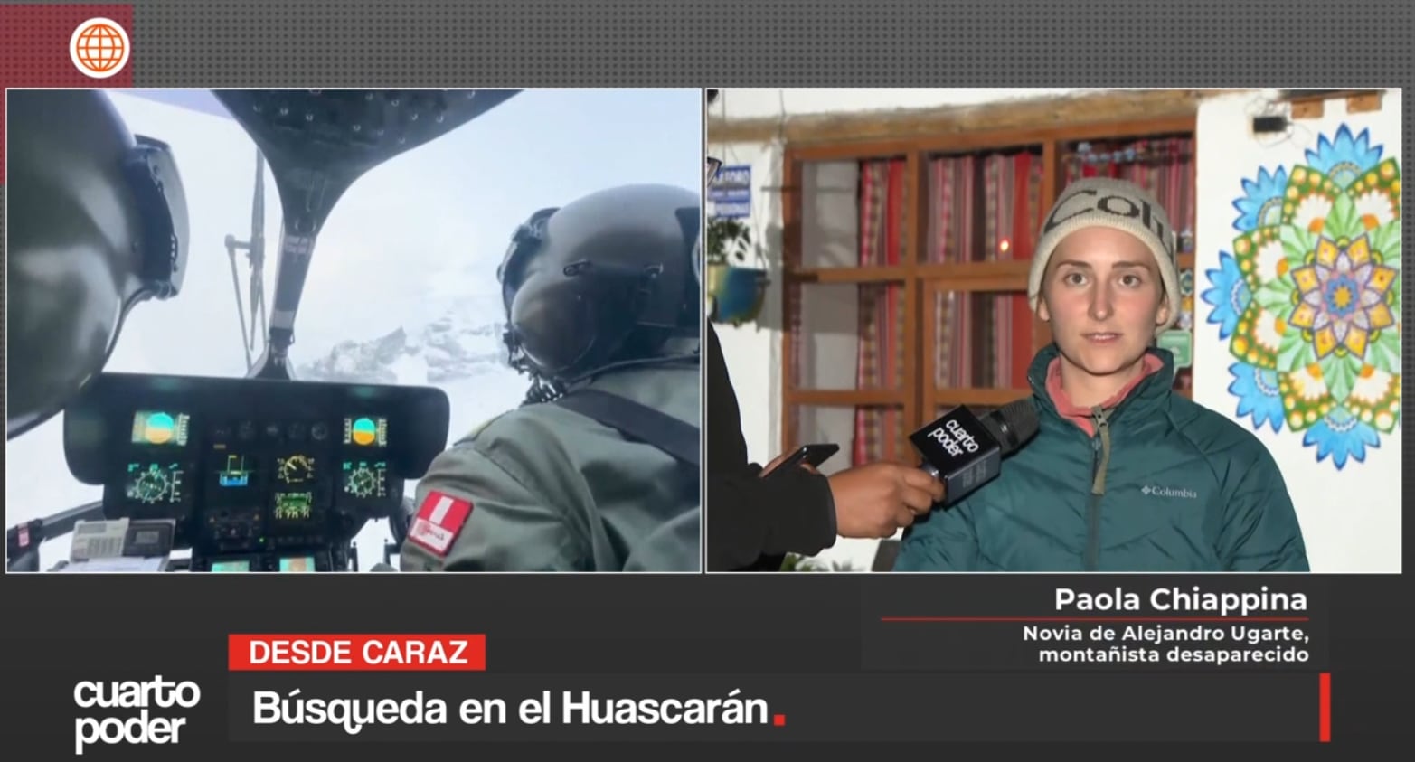 Novia de montañista desaparecido en el Huascarán pide no abandonar la búsqueda.