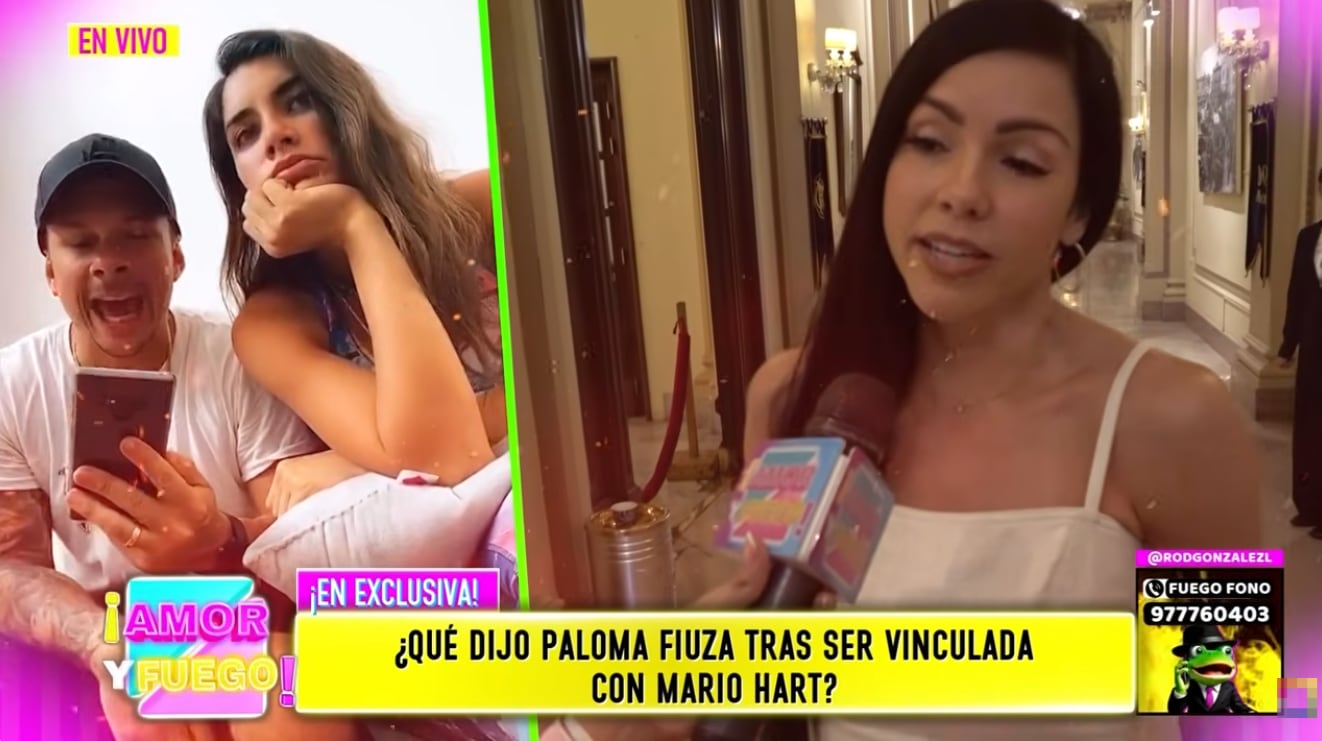 Paloma Fiuza revela no haber conversado con Korina Rivadeneira, pero descarta futuro amorío con Mario Hart.