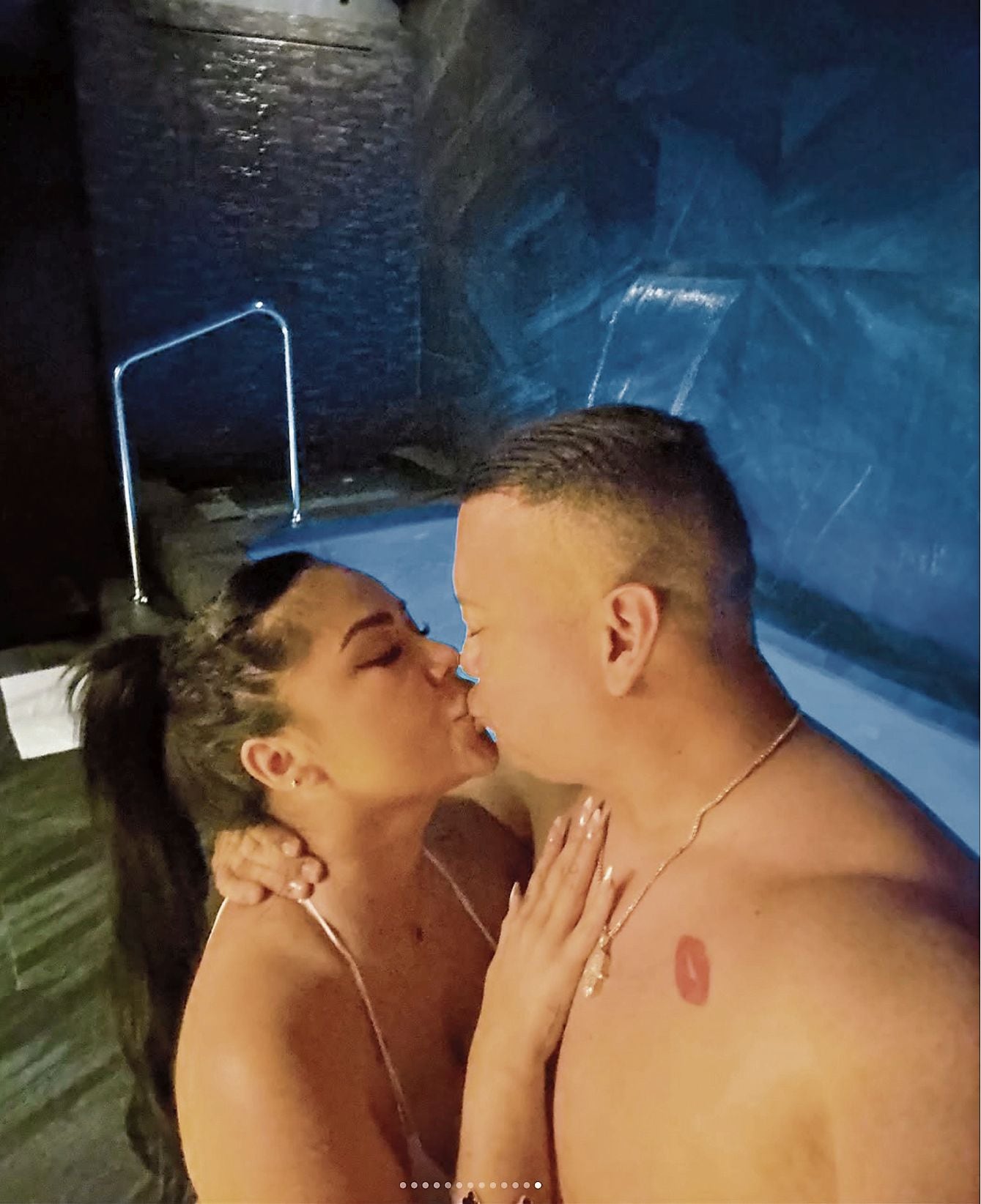 Pilar Gasca y su pareja