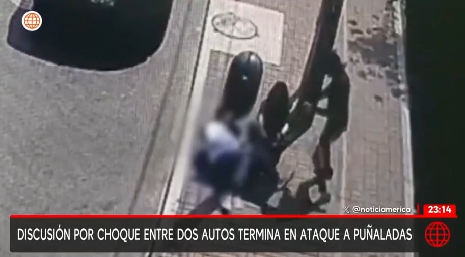 Luis Cáceres Zevallos terminó en una clínica tras una violenta disputa que se originó por un accidente vehicular.