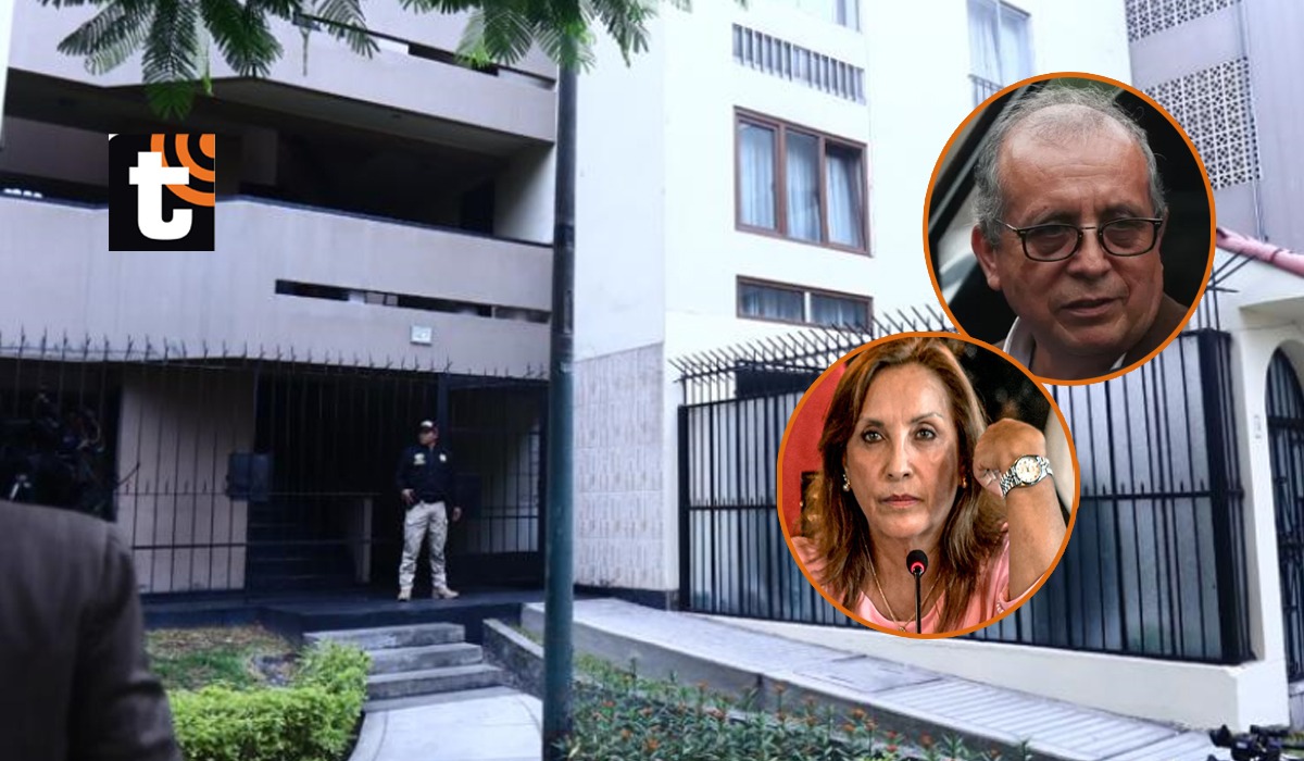 Los agentes del Equipo Especial de Fiscales Contra la Corrupción en el Poder (Eficoop) y un equipo de la División de Investigación de Delitos de Alta Complejidad (DIVIAC) se dirigieron a la casa del hermano de la presidenta, Nicanor Boluarte, en el distrito de San Borja. Foto: César Grados/@photo.gec