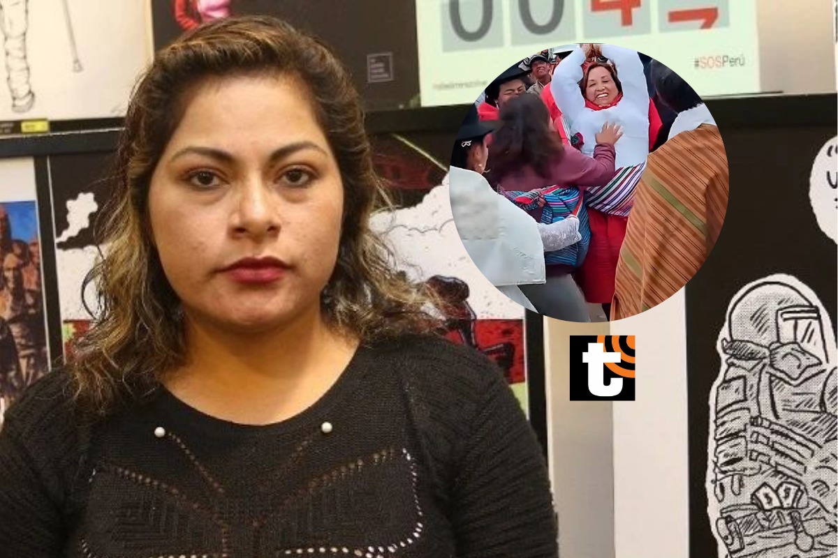 Ruth Bárcena Loayza acudió este lunes a la Fiscalía de Huamanga.