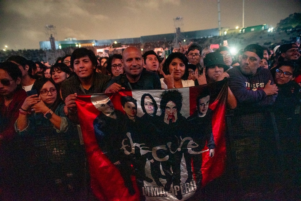 La banda británica deleitó a sus fanáticos en el Estadio de la San Marcos la noche del pasado miércoles. Foto: Raúl Arriarán