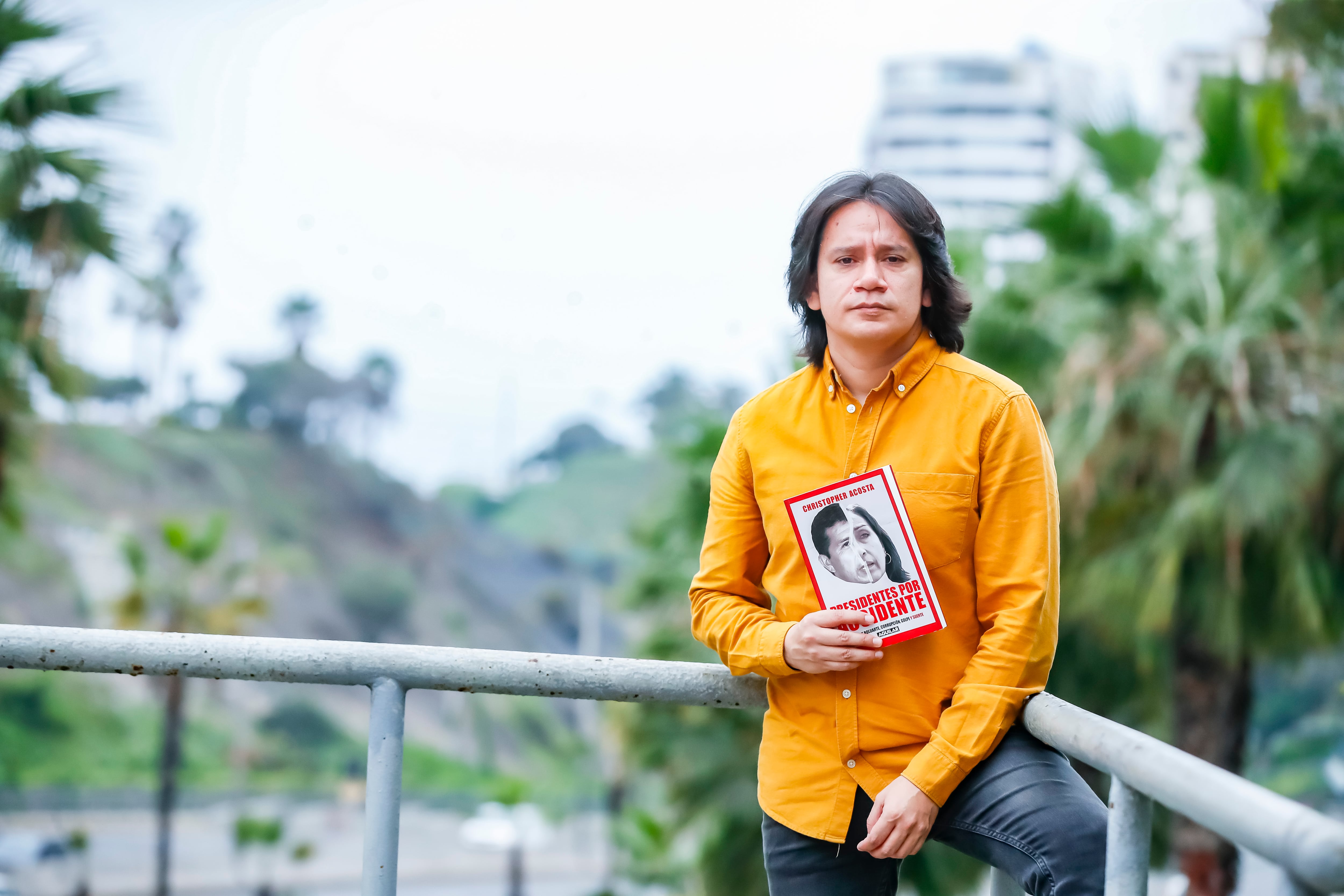 Christopher Acosta publicó 'Presidentes por accidente'. (Foto: Gian Ávila)